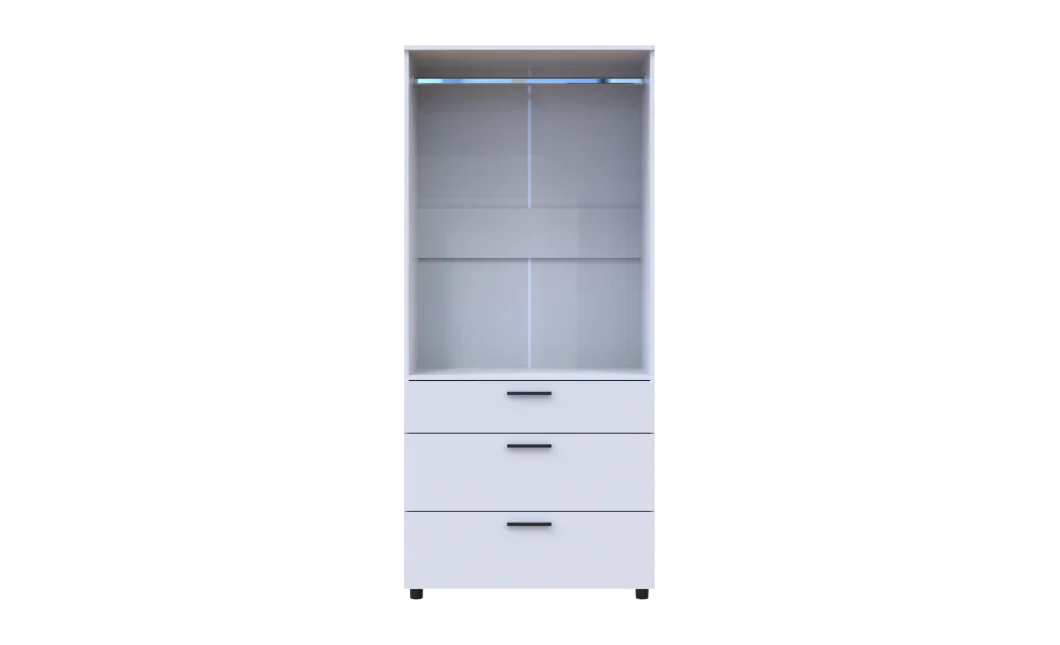 Skříň na oblečení Doros Thorn Bílá 2 DTD/3Š tyč 90х51.6х200 (44900437)