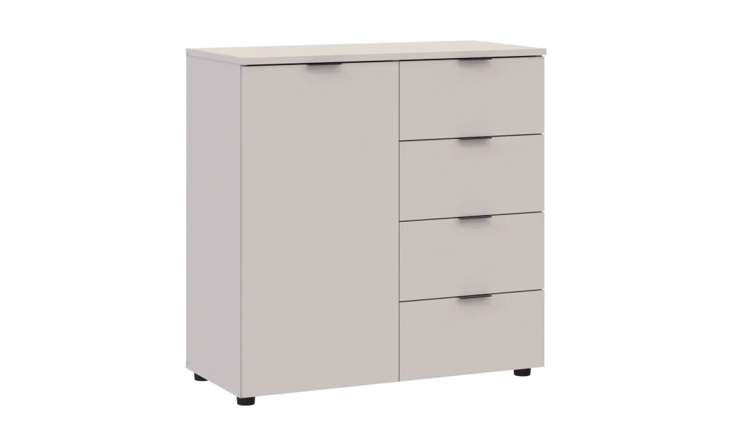 Komoda Doros Ron 1 1 dveře 4 zásuvky Kašmír 80 × 38 × 81 (41516043)
