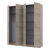Set Doros Promo s policemi Dub Sonoma 2+2 dveře 180×48×204 (44900287)
