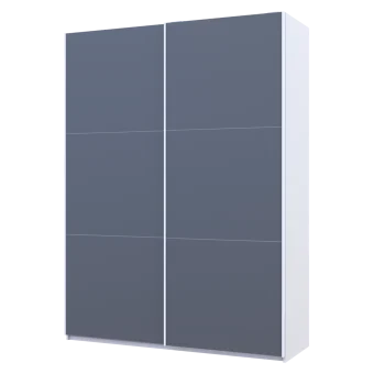 Skříň s posuvnými dveřmi Doros G-Caiser Bílá Grafit 2 DTD / 3 části 160x60x240 (42005087)