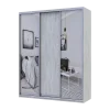 Šatní skříň Doros City Light Borovice Natti 1 DTD / 2 zrcadla 180×60×225 (80736520)