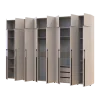Kleiderschrank mit Schubladen, Regalen und Aufsatzschrank Doros Kasper Kaschmir 3+2+3 LTD 360 × 50 × 245 cm (42005744)