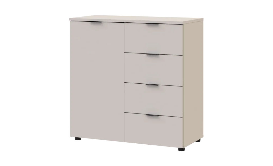 Komoda Doros Ron 1 1 dveře 4 zásuvky Kašmír 80 × 38 × 81 (41516043)