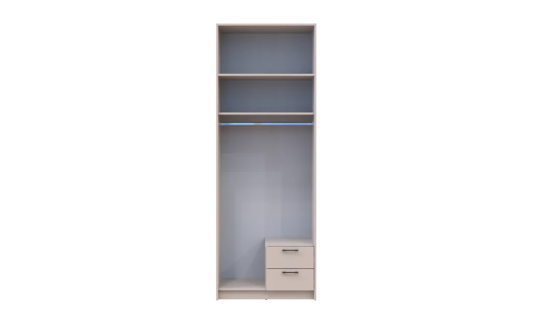 Šatní skříň Doros Rondy s nadstavcem Kašmír 2 dveře 82x52x236 (80738469)