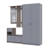 Předsíň Bela a skříň Promo Cremona Cannolo/Šedá 2 DTD 190×48×204 (42005331)