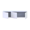 TV stolek Doros Levia Bílý 3 dveře 130x35x33 (41516288)