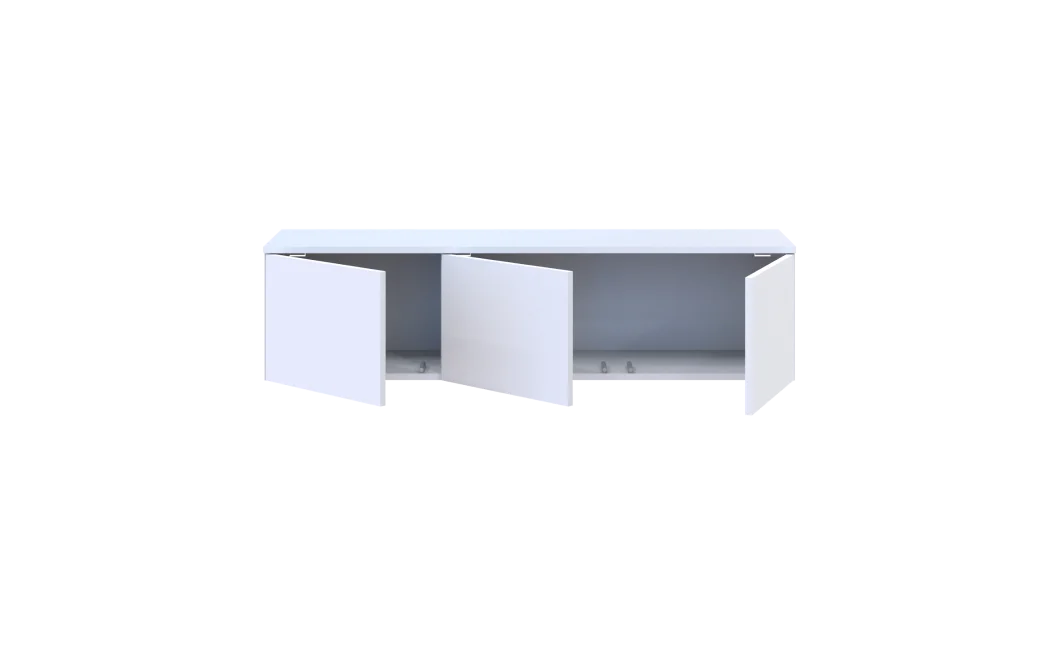 TV stolek Doros Levia Bílý 3 dveře 130x35x33 (41516288)