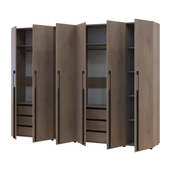 Kleiderschrank mit Schubladen Doros Kasper Cremona Cannolo 3+3 LTD 270 × 50 × 204 cm (42005573)