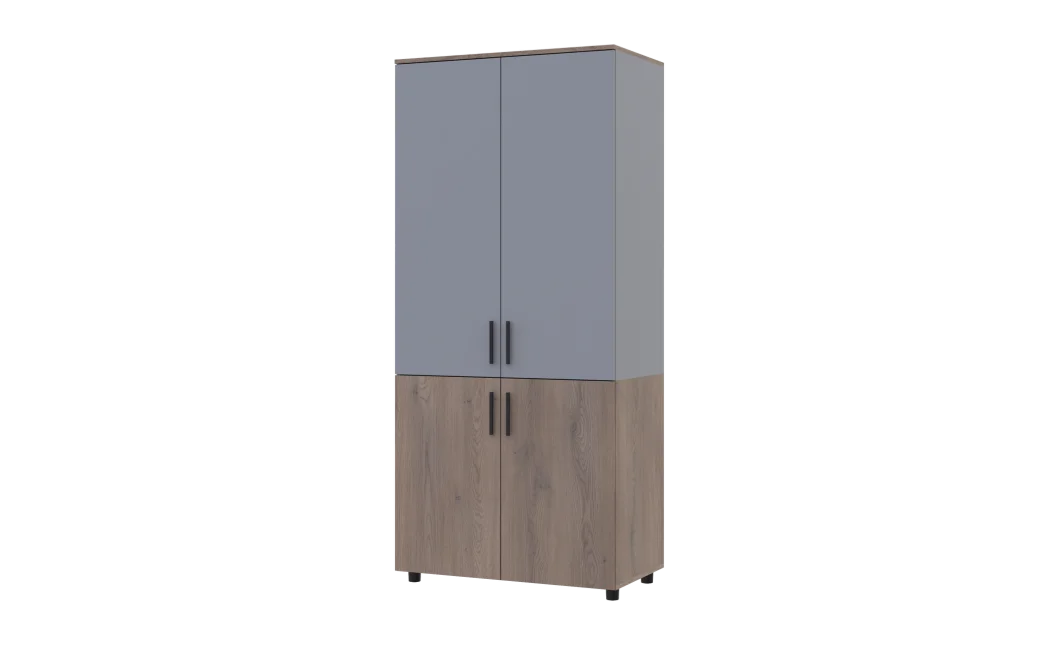 Skříň na oblečení Doros Thorn Cremona Cannolo/Šedá 2 DTD tyč 90х51.6х200 (44900455)