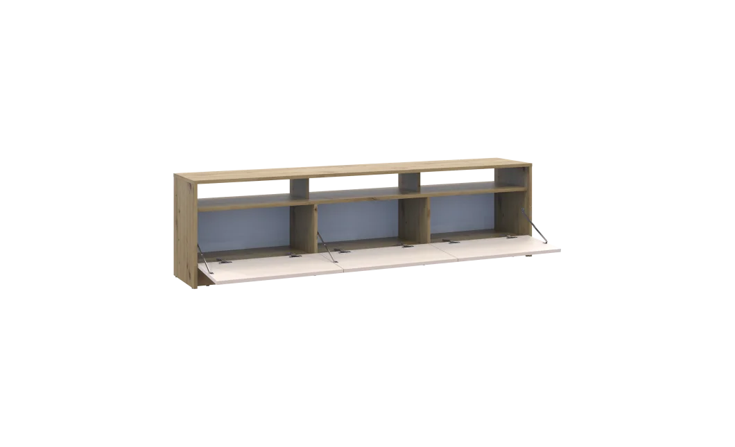 TV stolek Doros U3 Dub Artisan / Kašmír 180×33×43 (41516203)