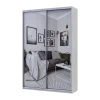 Šatní skříň Doros City Light Borovice Natti 2 zrcadla 120×60×225 (80736502)