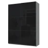 Skříň s posuvnými dveřmi Doros G-Caiser Grafit 2 Sklo / 3 části 180x60x240 (42005016)