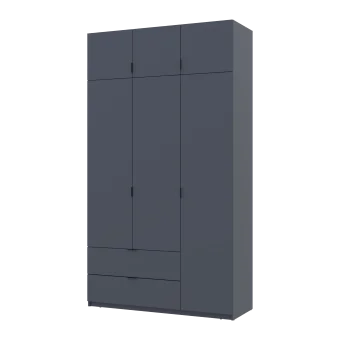 Šatní skříň Lukas Grafit/Grafit 3 dveře 135x50x240 (80737801)