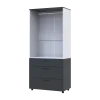 Skříň na oblečení Doros Thorn Antracit/Bílá 2 DTD/3Š tyč 90х51.6х200 (44900469)