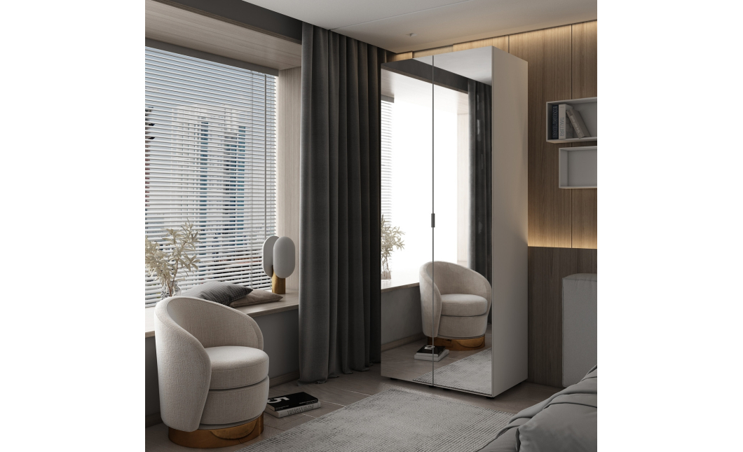 Set Doros Gelar Bílý 2 zrcadla 78 × 49,5 × 203,4 (42002163)