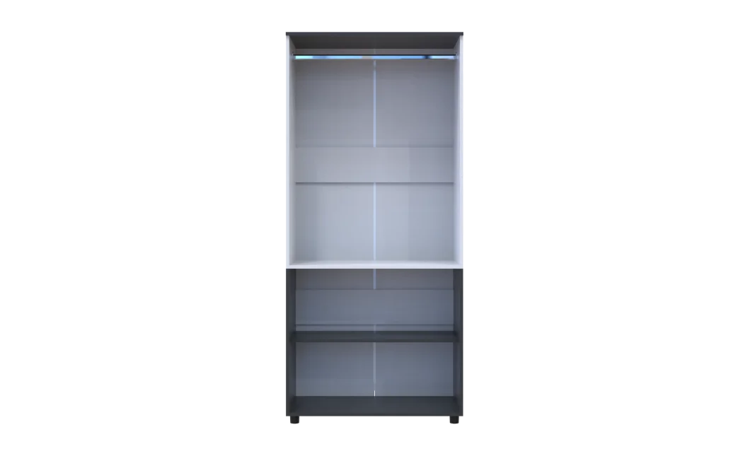 Skříň na oblečení Doros Thorn Antracit/Bílá 2 DTD tyč 90х51.6х200 (44900467)