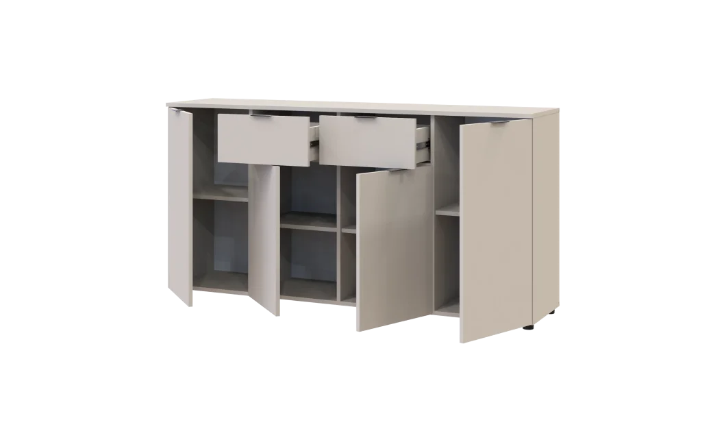 Komoda Doros Ron 7 Kašmír 4 dveře 2 zásuvky 160 × 38 × 81 (41516049)