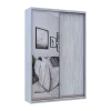 Šatní skříň Doros City Light Borovice Natti 1 DTD / 1 zrcadlo 120×60×225 (80736498)