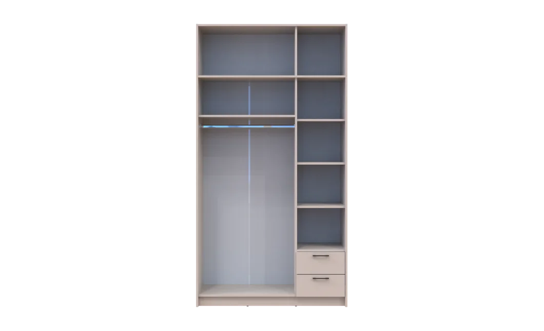 Šatní skříň Doros Rondy s nadstavcem Kašmír 3 dveře 121x52x236 (80738474)