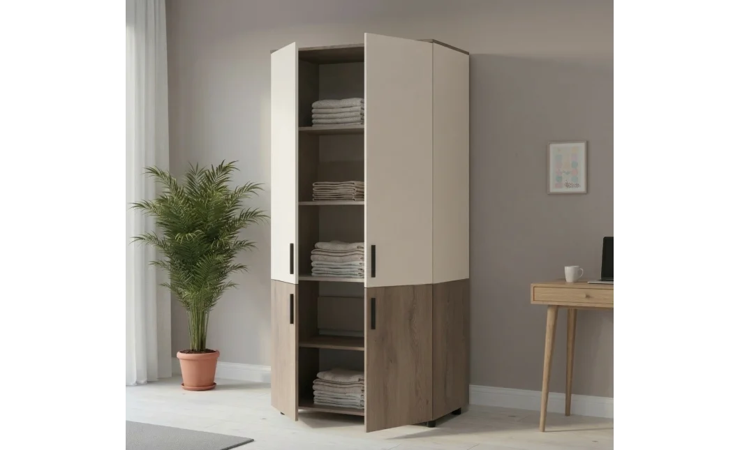 Skříň na oblečení Doros Thorn Cremona Cannolo/Kašmír 2 DTD police 90х51.6х200 (44900452)