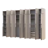 Kleiderschrank mit Schubladen, Regalen und Aufsatzschrank Doros Kasper Kaschmir 3+3+3 LTD 405 × 50 × 245 cm (42005736)