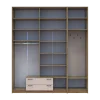 Šatní skříň Doros Rondi s věšákem a vysokým nástavcem Dub Artisan / Kašmír, 4 dvere 220×52×260 (42005300)