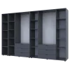 Set Doros Gelar s regálem Grafit 3+4 dveře 309,4×49,5×203,4 (42005062)