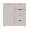 Komoda Doros Ron 1 1 dveře 4 zásuvky Kašmír 80 × 38 × 81 (41516043)