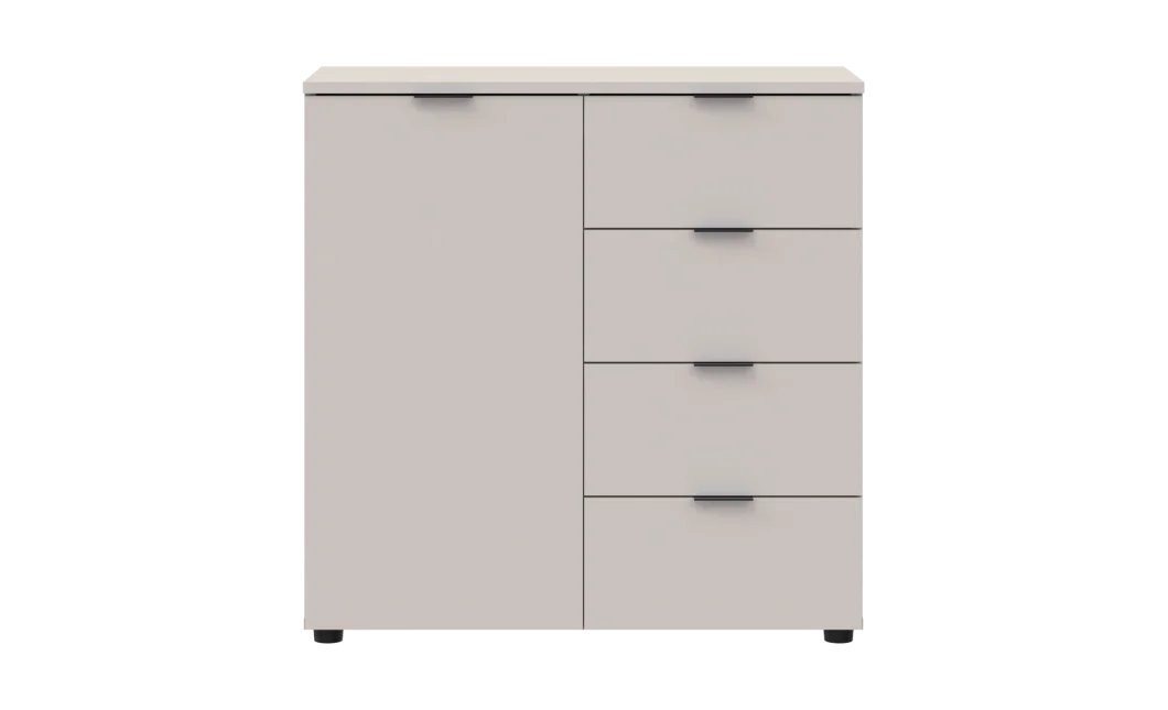 Komoda Doros Ron 1 1 dveře 4 zásuvky Kašmír 80 × 38 × 81 (41516043)