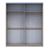 Skříň s posuvnými dveřmi Doros L-Caiser Dub Sonoma vložky Bílá 2 DTD 180x60x213 (65789455)