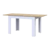 Jídelní stůl Doros Flint Bílý/Dub Artisan 120/170x80x78 (41510130)