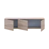 TV stolek Doros Levia Dub Sonoma 3 dveře 130x35x33 (41516301)