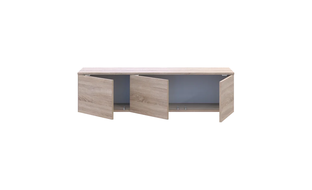TV stolek Doros Levia Dub Sonoma 3 dveře 130x35x33 (41516301)