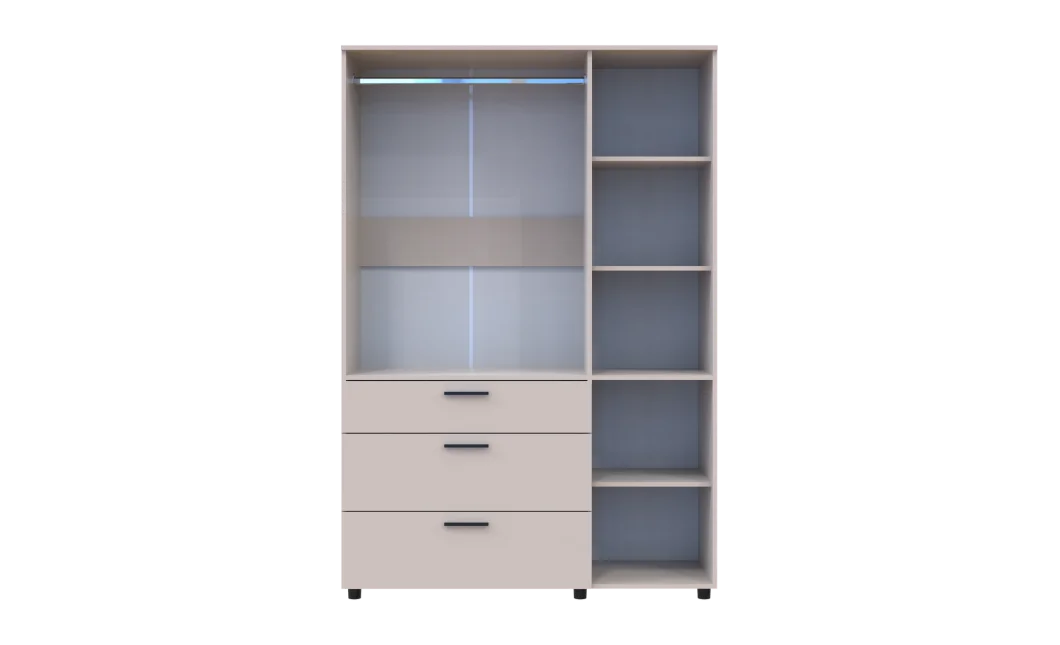 Skříň na oblečení Doros Thorn Kašmír 3 DTD/3Š tyč 135х51.6х200 (44900497)