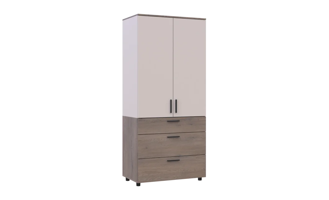 Skříň na oblečení Doros Thorn Cremona Cannolo/Kašmír 2 DTD/3Š police 90х51.6х200 (44900454)