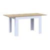 Jídelní stůl Doros Flint Bílý/Dub Artisan 120/170x80x78 (41510130)