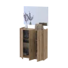 Botník se zrcadlem Doros Kassel Dub Evok 3 DTD 97×40×110 (42005500)