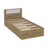 Postel Doros Rondi Jednolůžková Dub Artisan/Kašmír 90x200 (44900529)