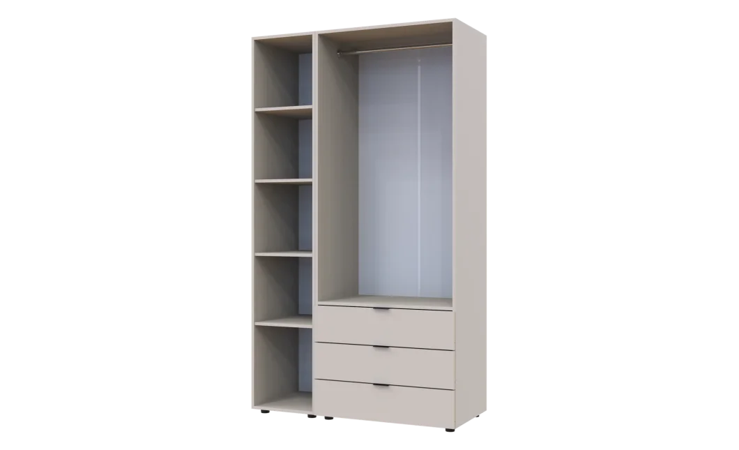Skříň na oblečení Doros Gelar Kašmír 2 dveře/zrcadlo 116,5 × 49,5 × 203,4 (80737655)