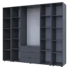 Set Doros Gelar se 2 regálů Grafit 4 dveře 231,4×49,5×203,4 (42005064)
