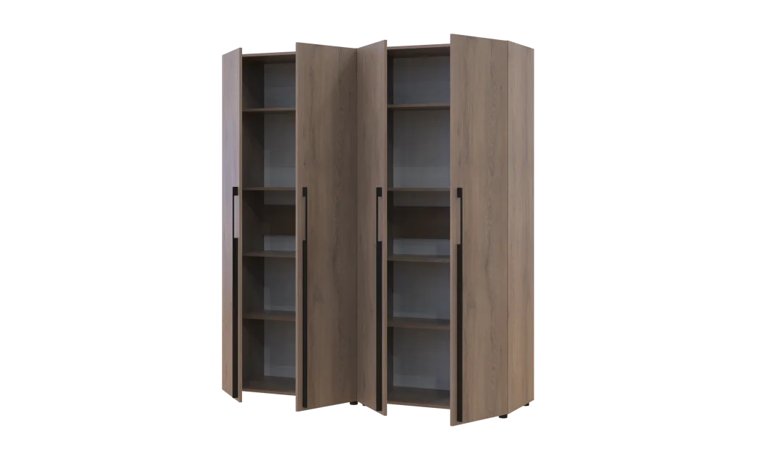 Kleiderschrank mit Regalen Doros Kasper Cremona Cannolo 2+2 LTD 180 × 50 × 204 cm (42005531)