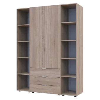 Set Doros Gelar se 2 regálů Dub Sonoma 2 dveře 153,9×49,5×203,4 (42005045)