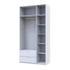 Šatní skříň Lukas Bílý/Bílý 3 dveře 120x50x240 (80737796)
