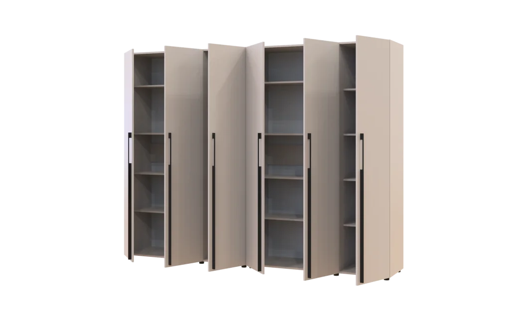 Kleiderschrank mit Regalen Doros Kasper Kaschmir 3+3 LTD 270 × 50 × 204 cm (42005570)