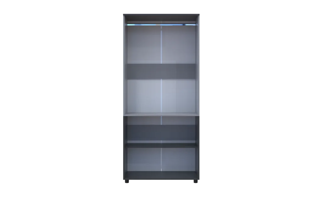 Skříň na oblečení Doros Thorn Antracit/Šedá 2 DTD tyč 90х51.6х200 (44900471)