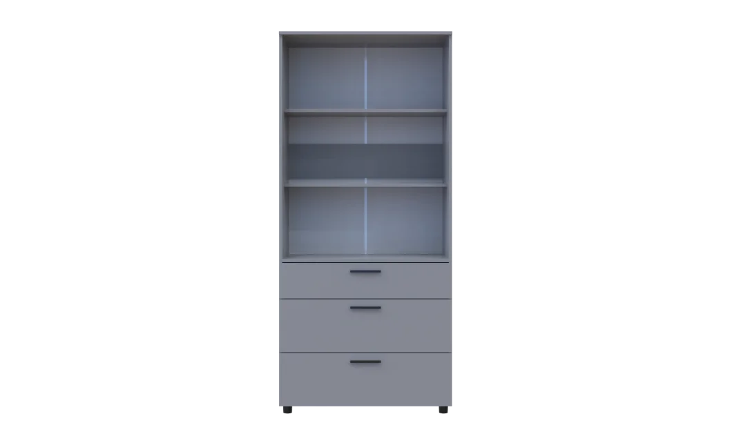 Skříň na oblečení Doros Thorn Šedá 2 DTD/3Š police 90х51.6х200 (44900442)