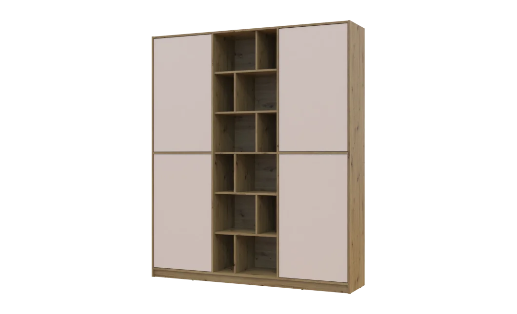 Skříň na oblečení Doros Morgan Dub Artisan/Kašmír DTD 180×40×210 (44900408)