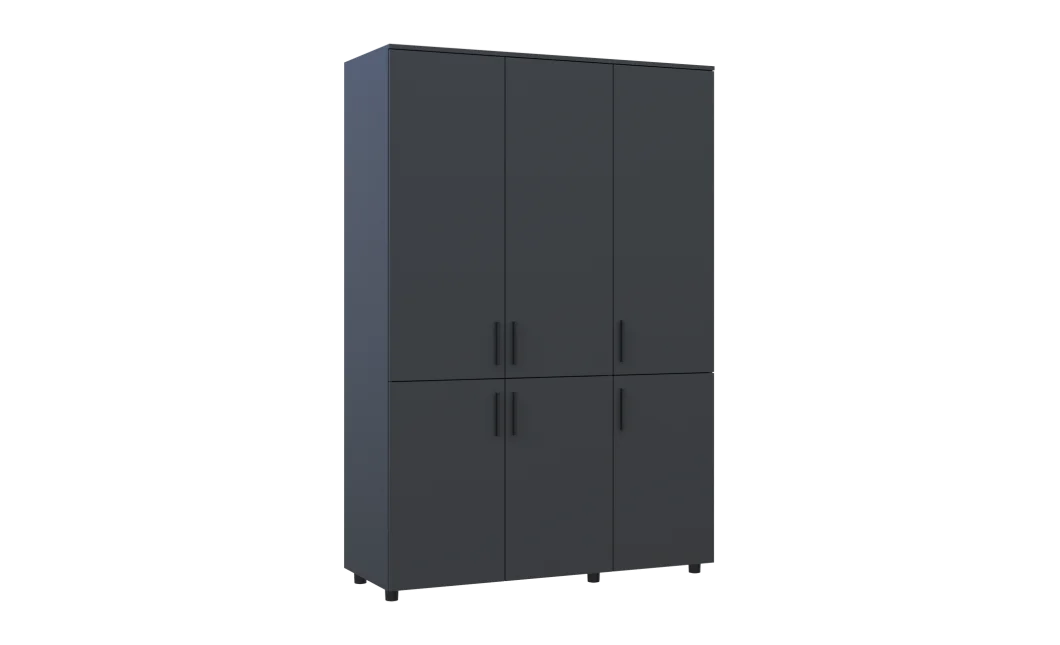 Skříň na oblečení Doros Thorn Antracit 3 DTD police 135x51.6x200 (44900492)