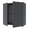 Komoda Doros Ron 3 2 dveře Grafit 80 × 38 × 81 (41516002)