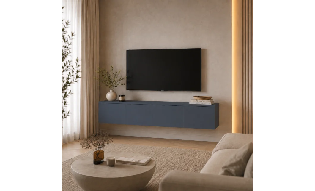 TV stolek Doros Levia Grafit 4 dveře 160x35x33 (41516088)